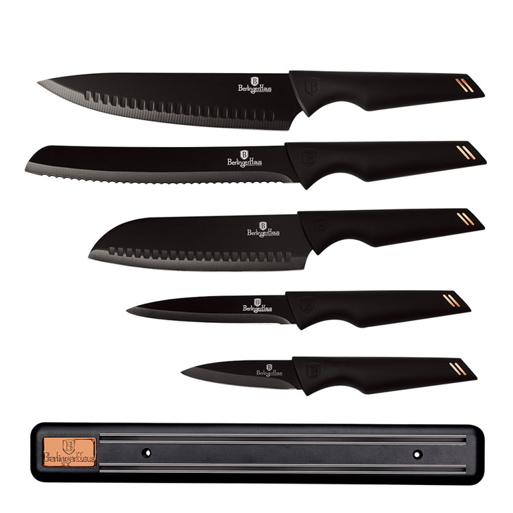 BERLINGER HAUS 6 PCS BLACK ROSE GOLD KNIFE SET BH 2698 HSDS Online