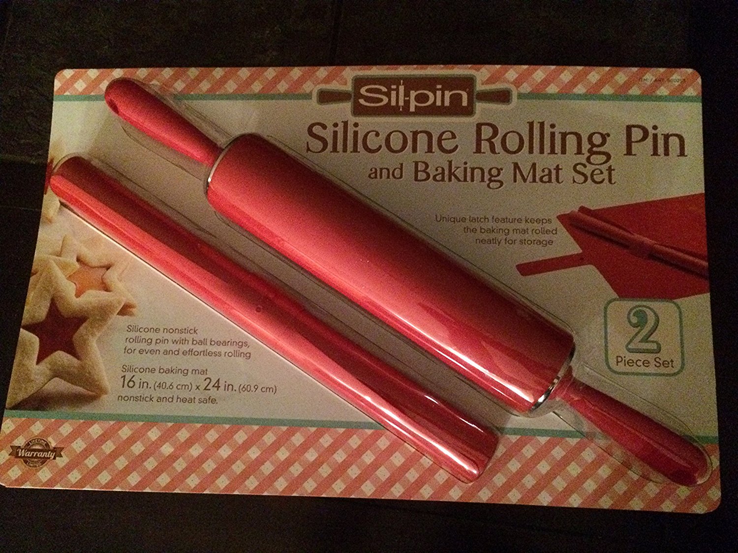 Silpin Silicone Rolling Pin W Mat 980253 Hsds Online