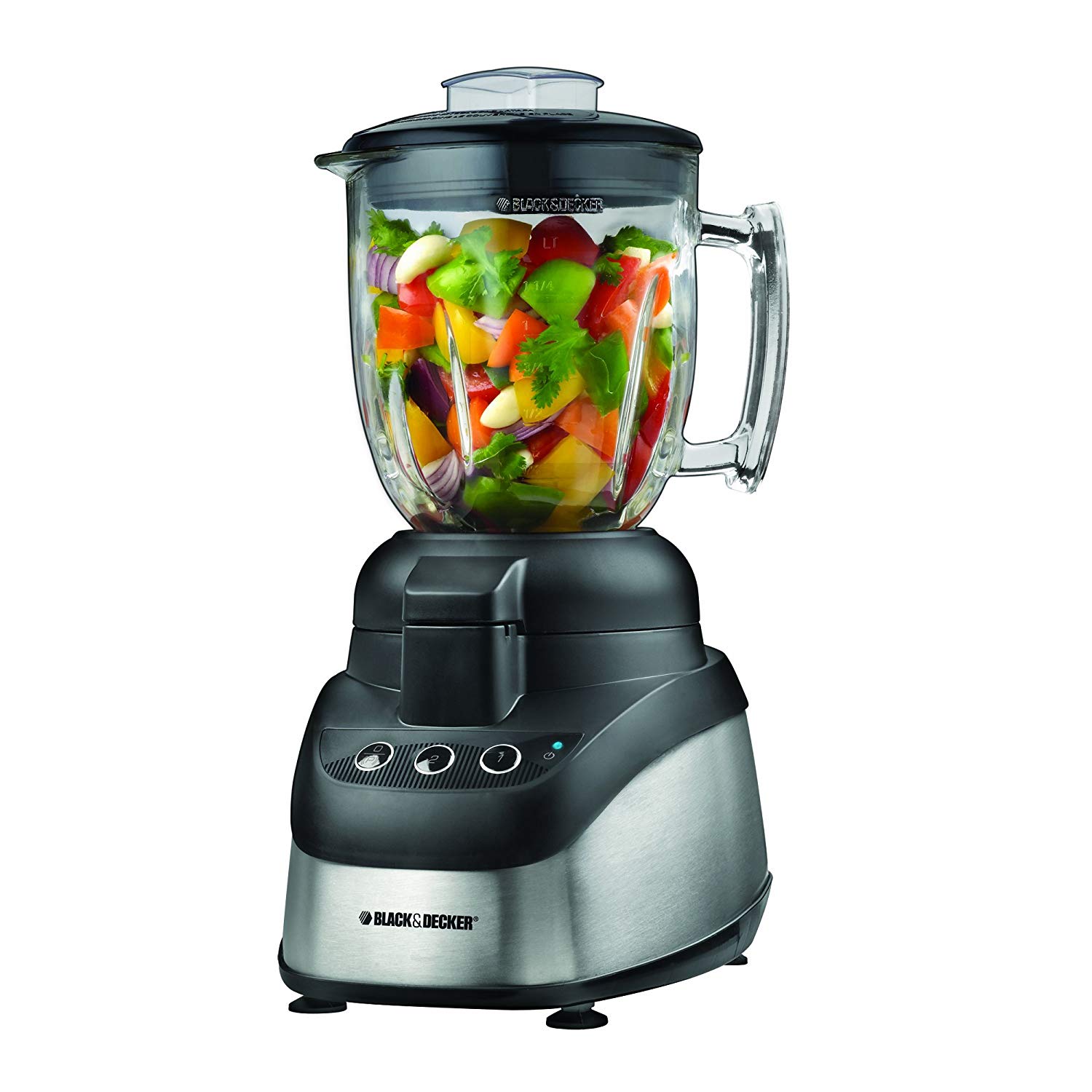 BLACK DECKER FOOD PROCESSOR 2 IN 1 2SP METALLIC BLACK FP2620S