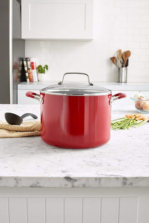 KitchenAid Aluminum Nonstick 8.0-Quart Stockpot with Lid