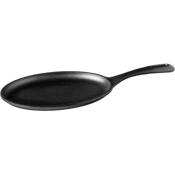 Fajita Skillet Seasoned Cast Iron Victoria Brand - 9.5 x 79.5 x 7