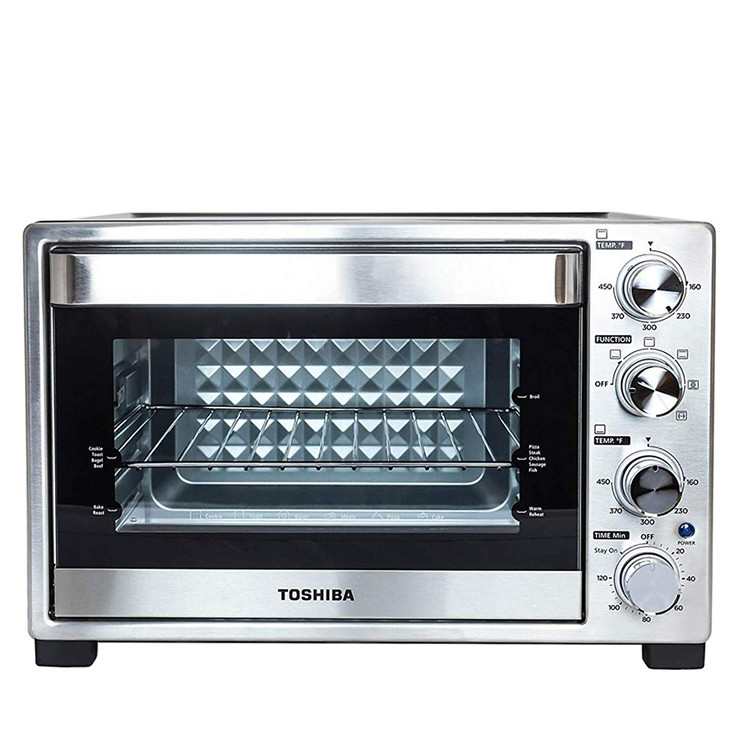 Toshiba 4-Slice Toaster Oven - Stainless Steel- With Accu Timer Technology  -New