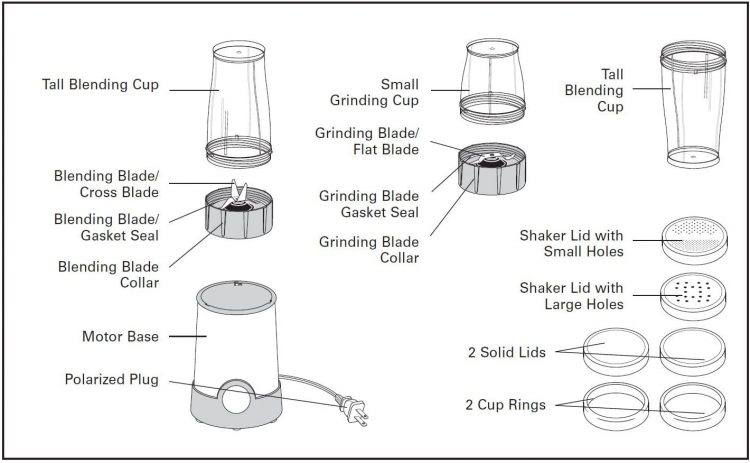 12 Piece Bella 13330 Stainless Steel Rocket Blender for sale online