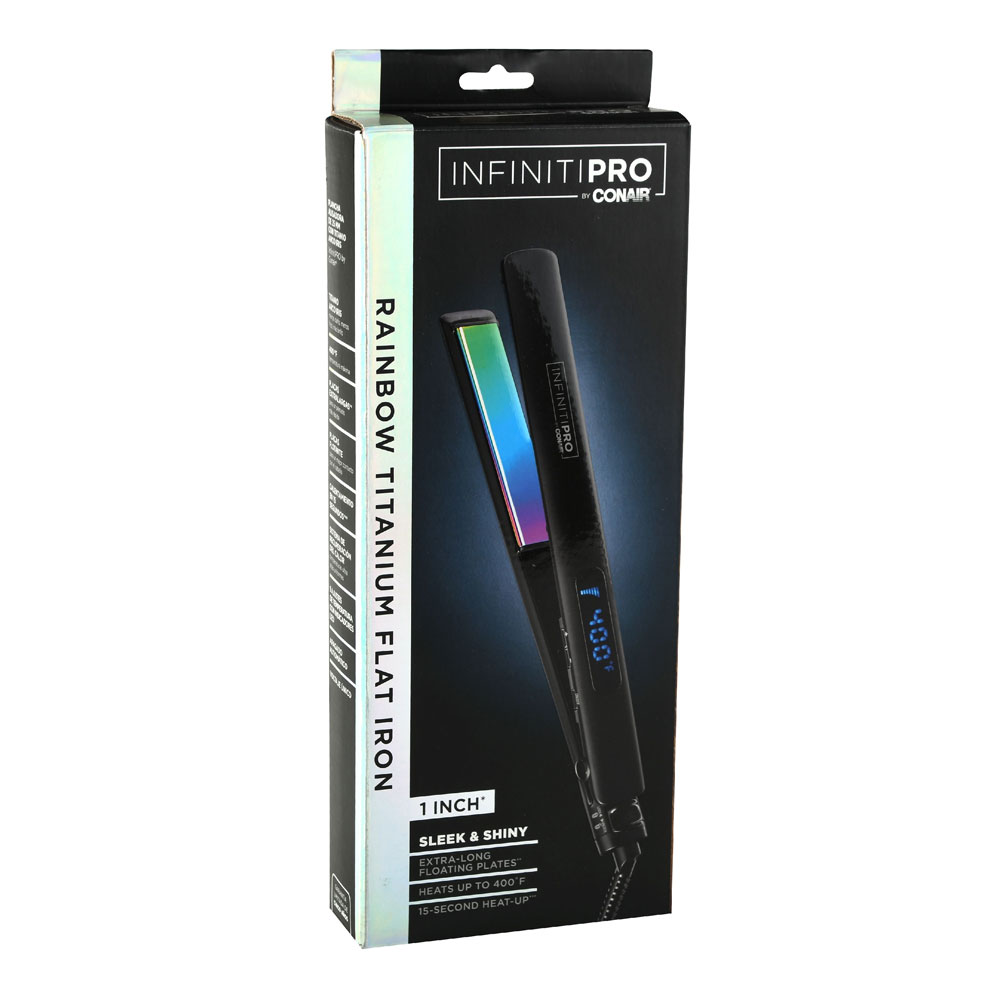 Infiniti pro conair rainbow titanium flat iron hotsell