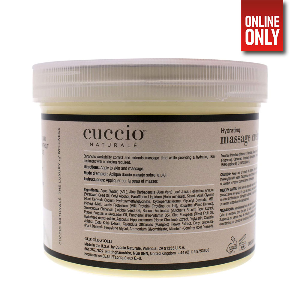 Cuccio Milk Honey Massage Creme Oz Glow Hsds Online