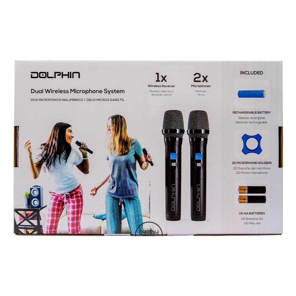 DOLPHIN DUAL WIRELESS MICROPHONE SYSTEM MCX20 HSDS Online