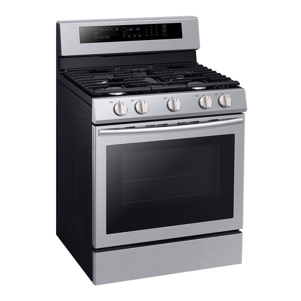 SAMSUNG 5 BURNERS STAINLESS STEEL GAS STOVE CONVECTION OVEN 30 ...