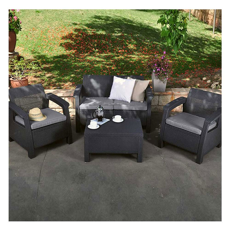 KETER CORFU LOUNGE OUTDOOR SET 4PCS GRAPHITE 196754 HSDS Online