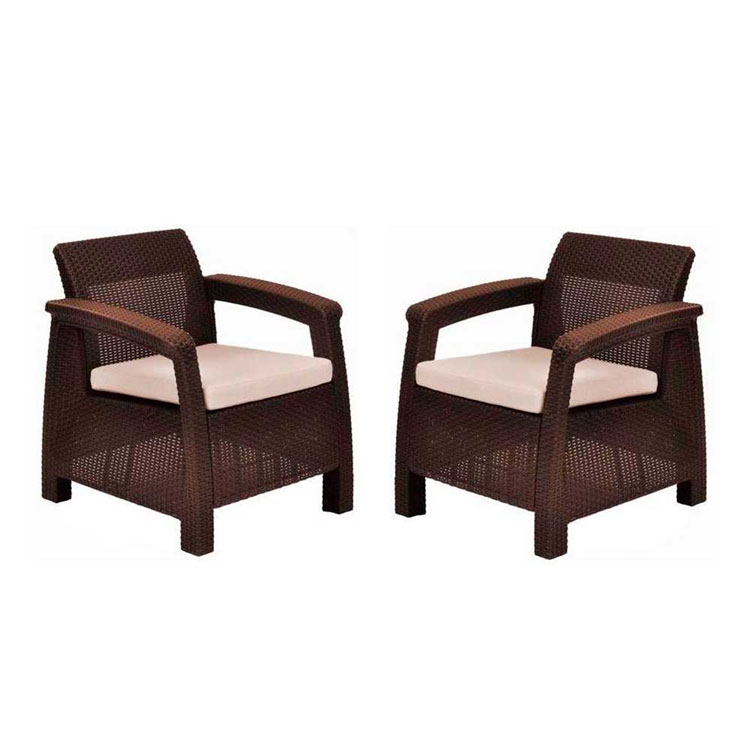 keter corfu balcony set brown