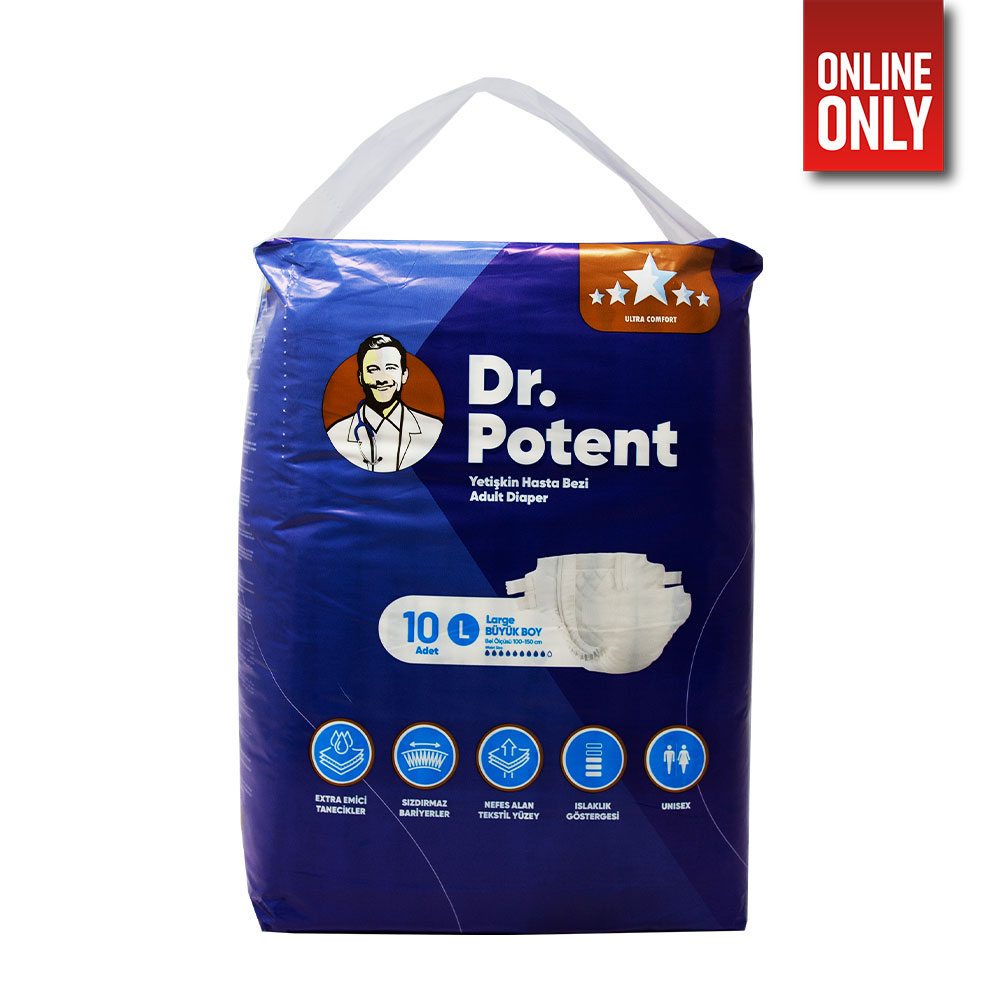 Dr.Potent Dr.Potent Adult Diaper (X-Large) 10 Pcs X6