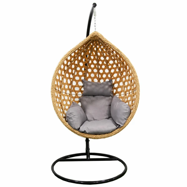 SINGLE BROWN SWING CHAIR