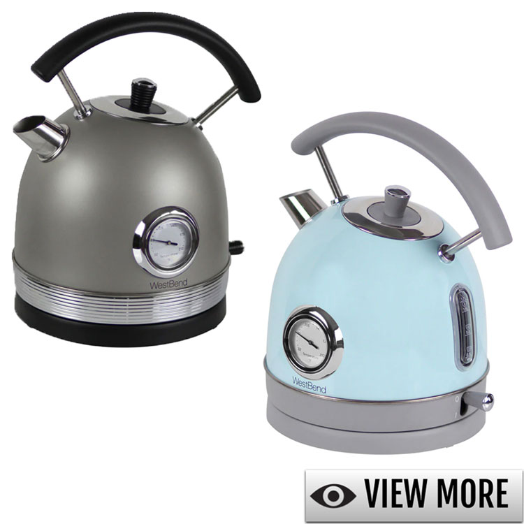 West Bend Retro-Style Electric Kettle, 1.7 Liter Capacity, 1500 W
