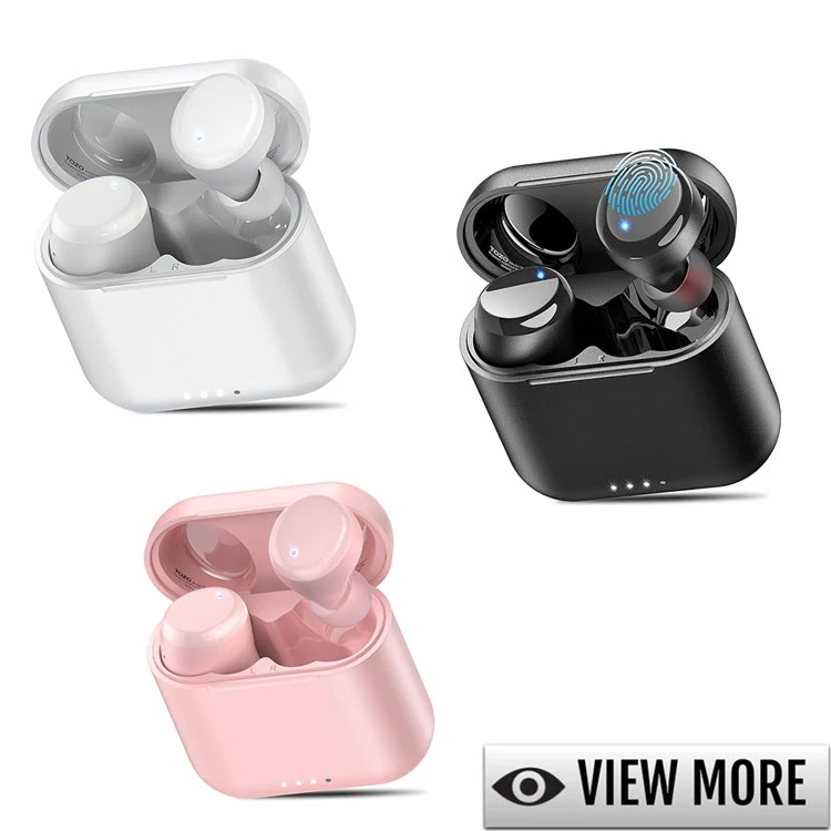 TOZO T6 Wireless Earbuds,OrigX Acoustic,Bluetooth 5.3 Version,IPX8  Waterproof - White 