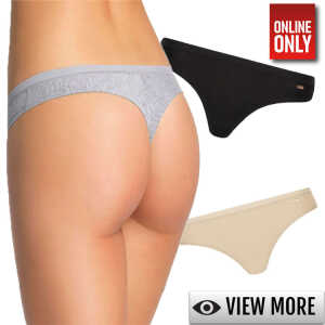 Lupo Loba Women's Thong Control Top Panties 41010