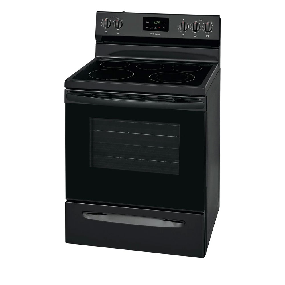 FRIGIDAIRE 30" ELECTRIC RANGE BLACK | FCRE3052AB - HSDS Online