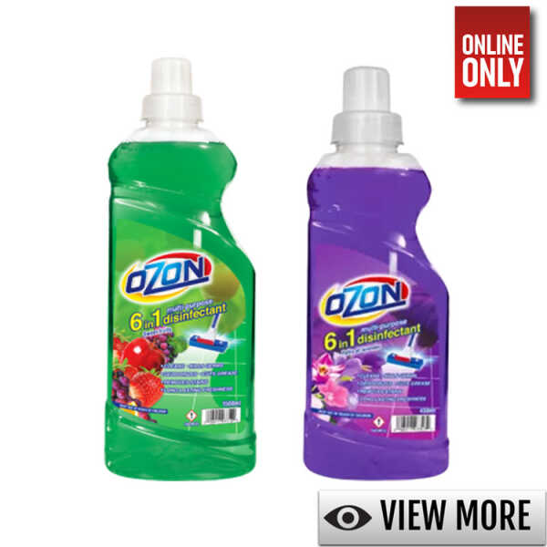 OZON 6 IN 1 MULTI-PURPOSE DISINFECTANT 1500ML | VARIETY - HSDS Online