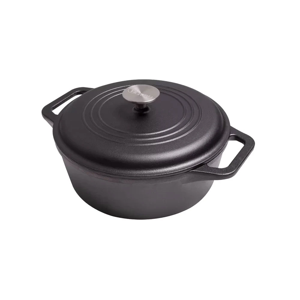 Victoria 4QT Cast Iron Dutch Oven with Lid - Victoria