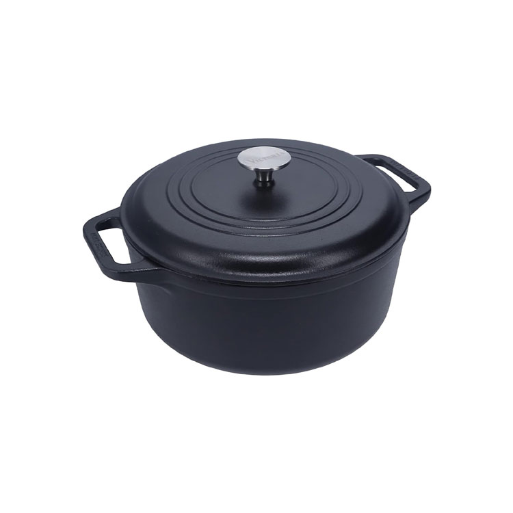 Victoria 6Qt Dutch Oven made from Black Seasoned Cast Iron DUT-306