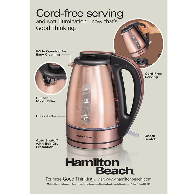 Hamilton beach electric hot sale kettle mesh filter