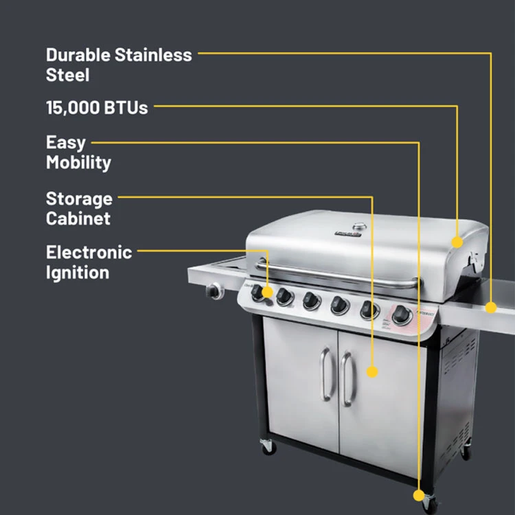 CHAR BROIL PERFORMANCE SERIES 6 BURNER GAS GRILL 463276517