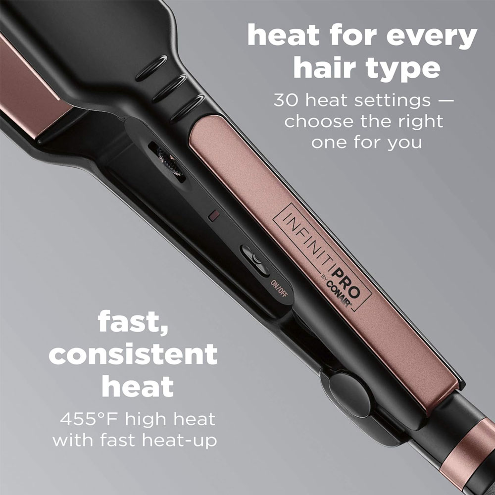 Conair infiniti pro flat iron heat settings hotsell